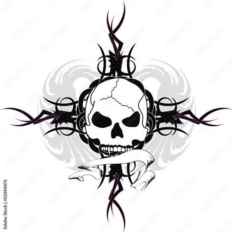 Skull Tribal Vector