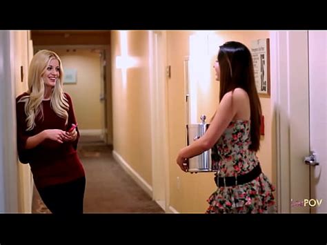 Fucking Her Blonde Lover On The Night Stand And Then They Lesbo Fuck On The Bed XVIDEOS
