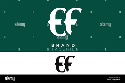 Alphabet Letters Initials Monogram Logo Ef Fe E And F Stock Vector