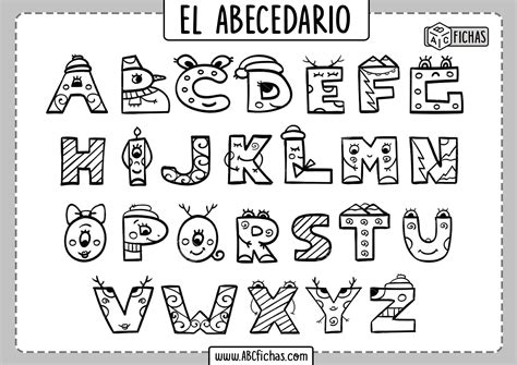 Dibujos De Letras Del Abecedario Para Colorear E Imprimir Gratis IMAGESEE