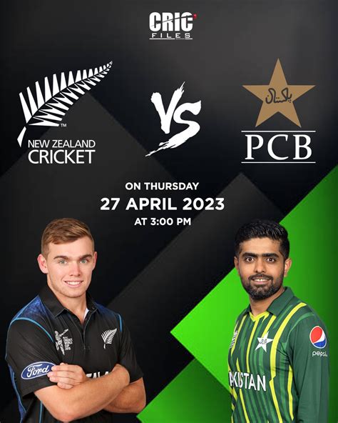 PAK Vs NZ 1st ODI Match Details Probable 11 Pitch Report