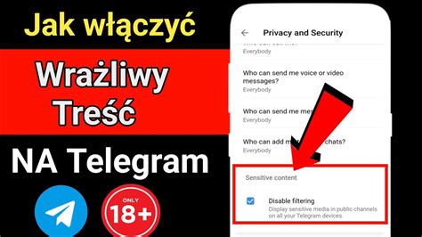 Jak włączyć poufne treści w telegramie YouTube