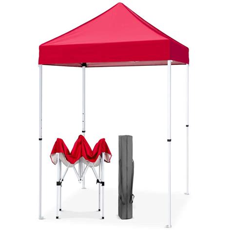 Eagle Peak Ft X Ft Red Pop Up Canopy Tent Instant Outdoor Canopy