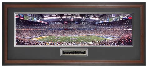 Pittsburgh Steelers Super Bowl XL (40) Champions - NFL Framed Panoramic