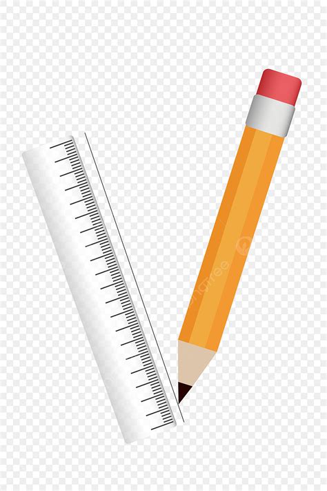 Pencil Ruler Vector Design Images Yellow Pencil And Ruler Pencil