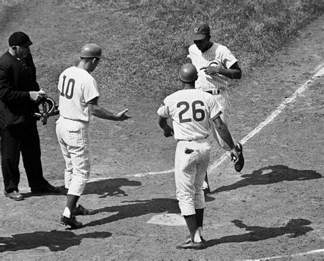 Wrigley Field Chicago IL September 2 1965 Mr Cub Ernie Banks Hits