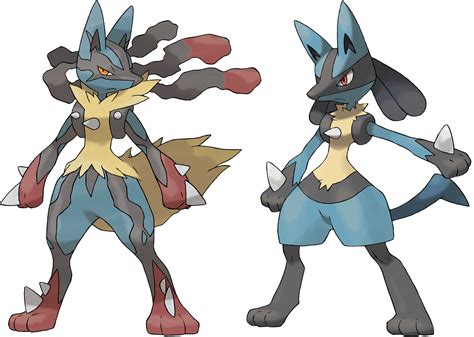 Lucario And Mega Lucario By Frie Ice On Deviantart