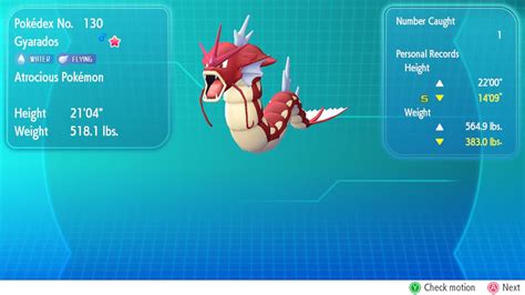 Shiny 104150 Shiny Gyarados Rpokemonletsgo