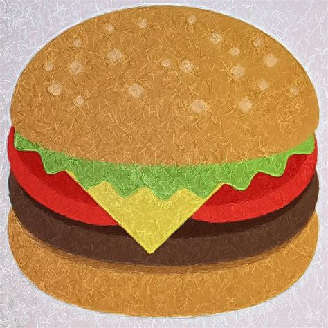 Burger Emoji Photograph by Modern Art - Pixels