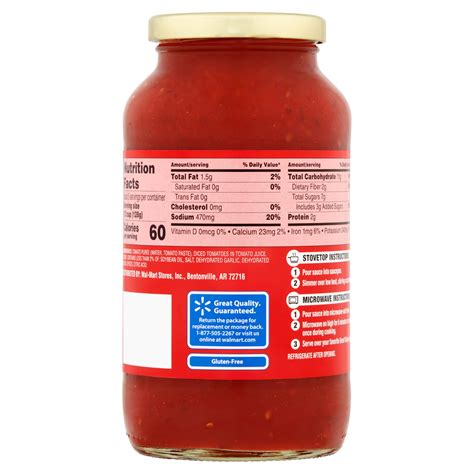 Hunts Traditional Spaghetti Sauce Nutrition Facts - Nutrition Ftempo