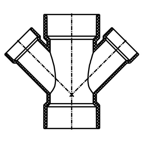 45 Reducing Double WYE All Hub LESSO America