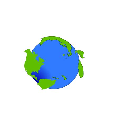 World With 2-d Continents PNG, SVG Clip art for Web - Download Clip Art ...