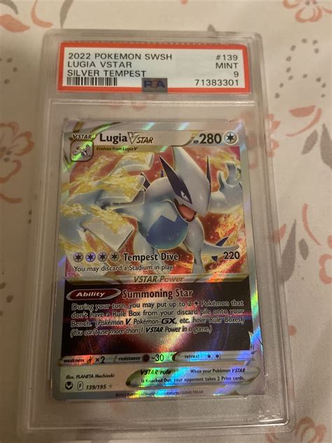 Lugia VSTAR 139 195 MINT PSA 9 Pokemon SWSH Silver Tempest 2022 EBay