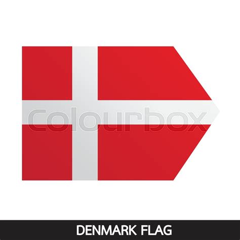 Denmark flag design illustration | Stock vector | Colourbox