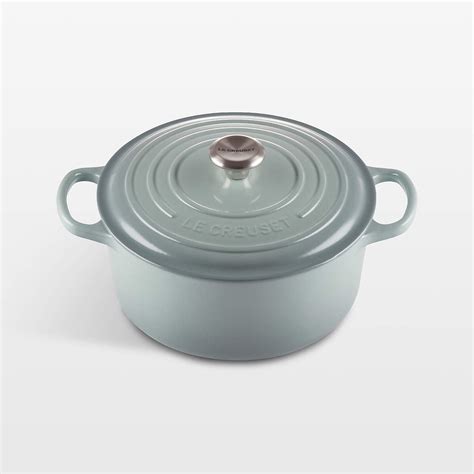 Le Creuset Signature Qt Sea Salt Blue Enameled Cast Iron Dutch