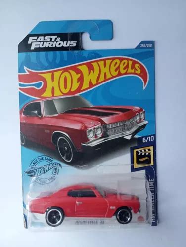 Hot Wheels Chevelle Ss Fast Furious Metal Cars Toy Rojo Meses sin interés