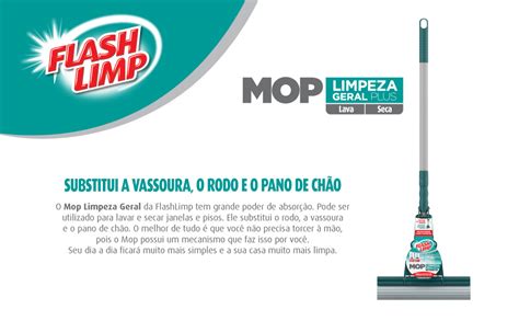 Flash Limp MOP7671 Mop Limpeza Geral Plus Verde Amazon Br Casa