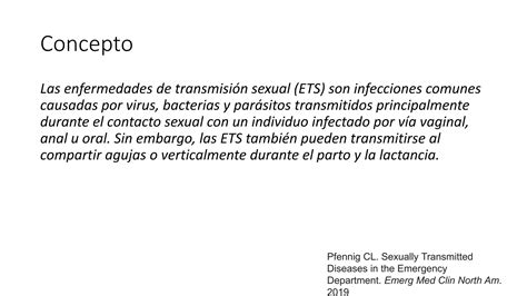 Infecciones De Transmisión Sexual Definiciones Ppt