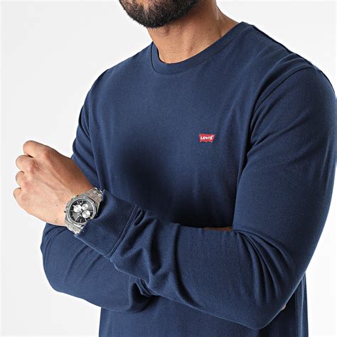 Levi S Tee Shirt Manches Longues Bleu Marine