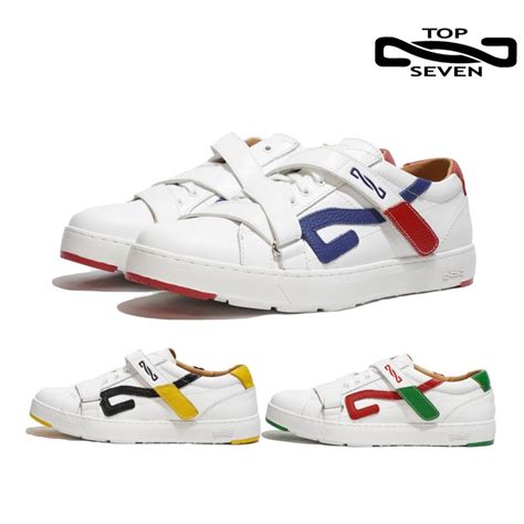 TOP SEVEN VISA掲載 トップセブン ゴルフスニーカー T7-S307 GS WHITE/NAVY WHITE/BLACK ...