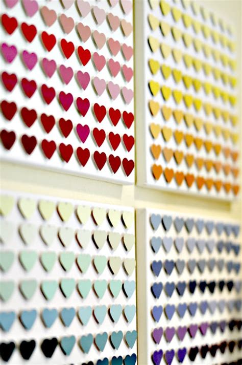 Paint Chip Heart Art Paint Sample Crafts Popsugar Smart Living Photo 26