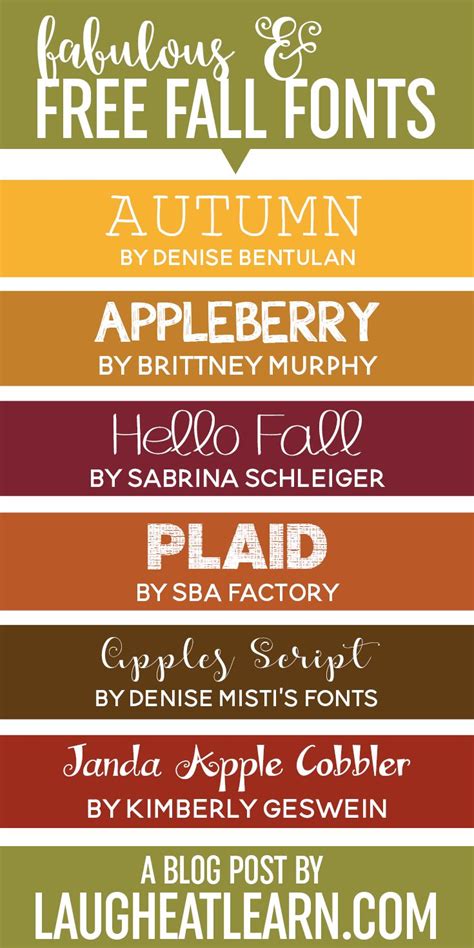 Fabulous Fall Fonts Fall Fonts Fabulous Fall Fonts