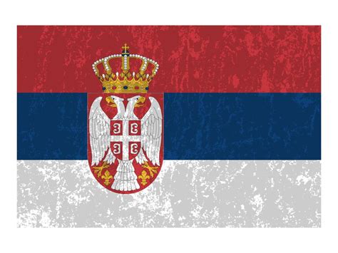 Serbia flag, official colors and proportion. Vector illustration ...