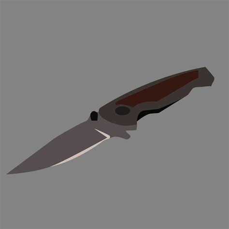 Small pocket knife, illustration, vector on white background. 13594526 ...