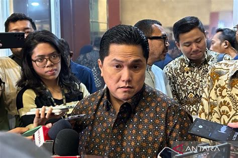 Erick Thohir Kontribusi Bumn Persen Dari Total Penerimaan Negara