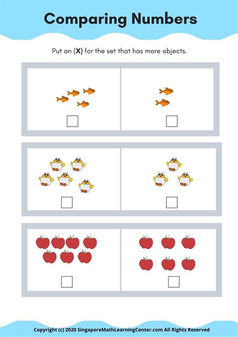 Singapore Math Kindergarten Worksheets