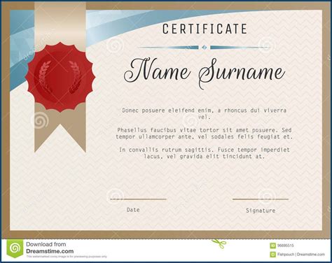 Certificate Seal Template - Template 2 : Resume Examples #05KAmaNKwP