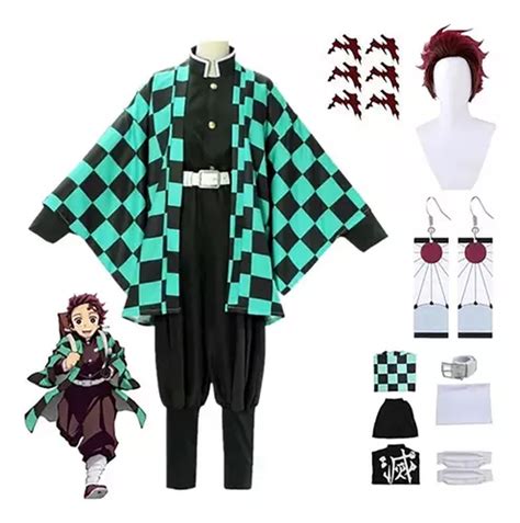 Anime Demon Slayer Kimetsu No Yaiba Kamado Tanjiro Disfraz De Cosplay