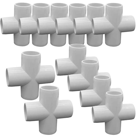 Buy 18pcs 4 Way Cross Pvc Fittings 34inch Heavy Duty Pvc Pipe Fitting