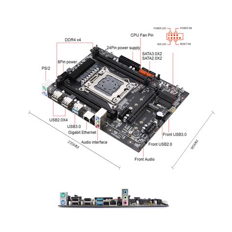 Atermiter D4 DDR4 X99 Motherboard Set with Xeon E5 2640 V3 LGA2011-3 ...