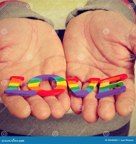 Amore Gay Con Un Retro Effetto Immagine Stock Immagine di comunità uomo 39640683