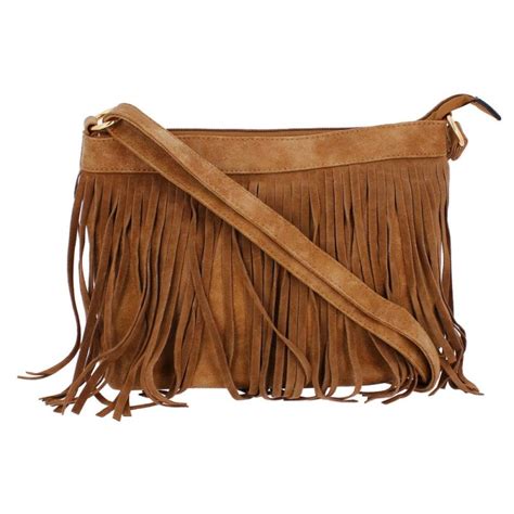 Sac En Imitation Daim Franges L Accessoire Embl Matique Des