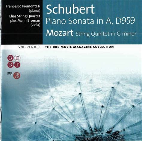 Schubert Mozart Francesco Piemontesi Elias String Quartet Piano