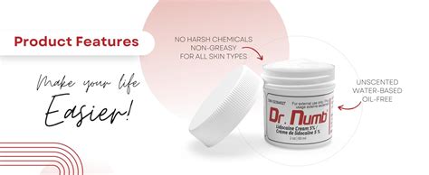 Dr Numb Tattoo Numbing Cream Lidocaine Topical Anesthetic