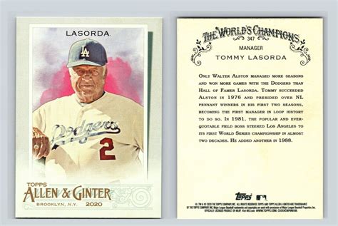 Allen Ginter High Number Sp Tommy Lasorda Dodgers Manager Ebay