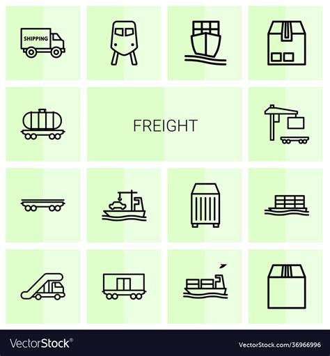 Freight icons Royalty Free Vector Image - VectorStock