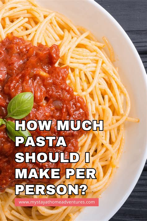 How Much Pasta Should I Make Per Person