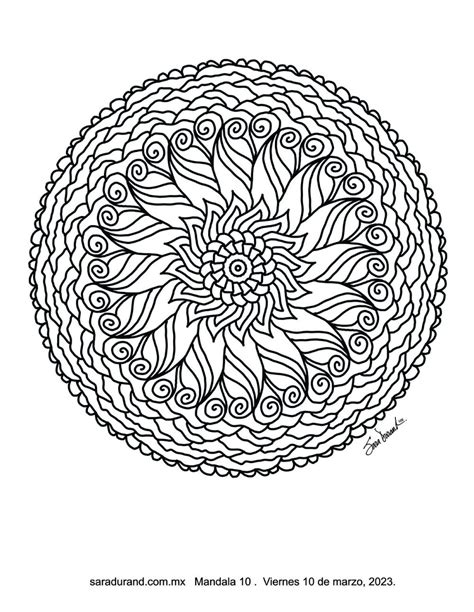 Mandala Para Iluminar De Marzo Sara Durand