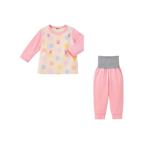 ホットビスケッツ HOT BISCUITS ドット柄 ミニ裏毛パイル素材 腹巻き付き長袖パジャマ マルチカラー ファッション通販 MAGASEEK マガシーク