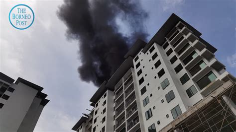 Fire Breaks Out At Under Construction Apartment Complex In Tabuan Dayak