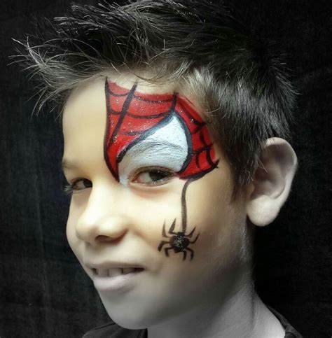 Spiderman Pinta caras niños Maquillaje carnaval niños Caras pintadas