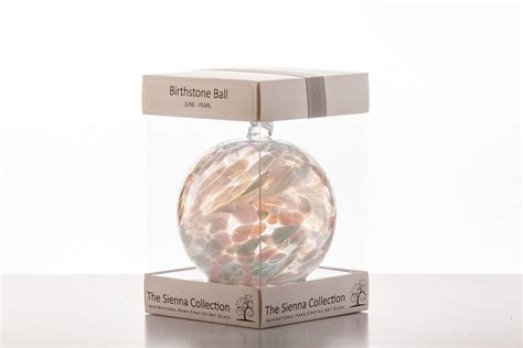 Sienna Glass 10cm Birthstone Ball June Pearl Ebay