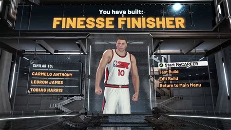 NBA 2k20 Finesse Finisher Small Foward Build YouTube