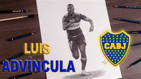 LUIS ADVÍNCULA el rayo en BOCA JUNIORS Dibujo de Advíncula