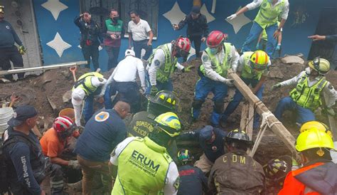 Derrumbe En Obra De Drenaje Deja Atrapados A Dos Trabajadores