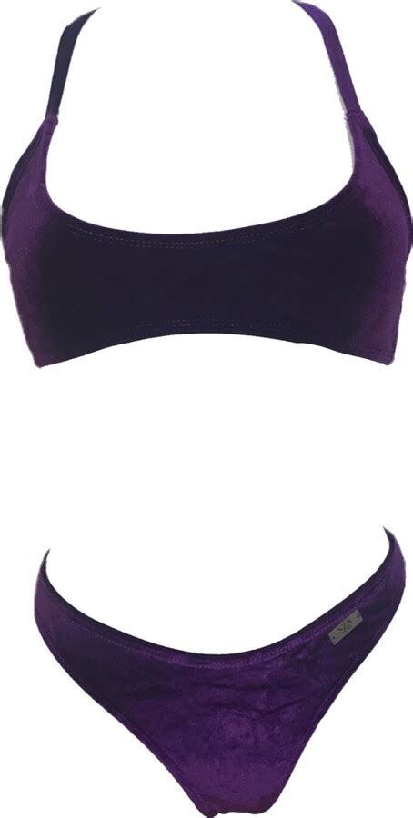 Season Swim Gravity Purple Velvet Two Piece Bikini Set Shopstyle